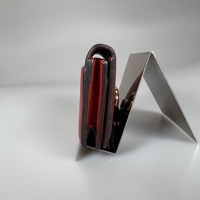 CHLOE 對開字母紅短夾-2