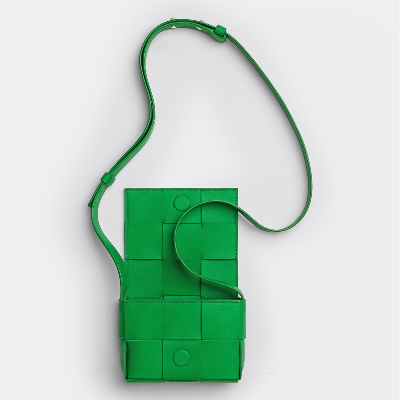 Bottega Veneta 女士 迷你intreccio 皮革斜挎包均碼碼MINI、12X4X8CM-3