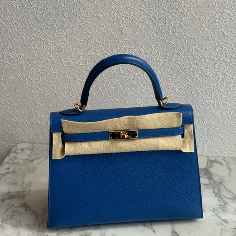 Hermes 71法國藍金釦kelly25 最搶手25尺寸✨✨