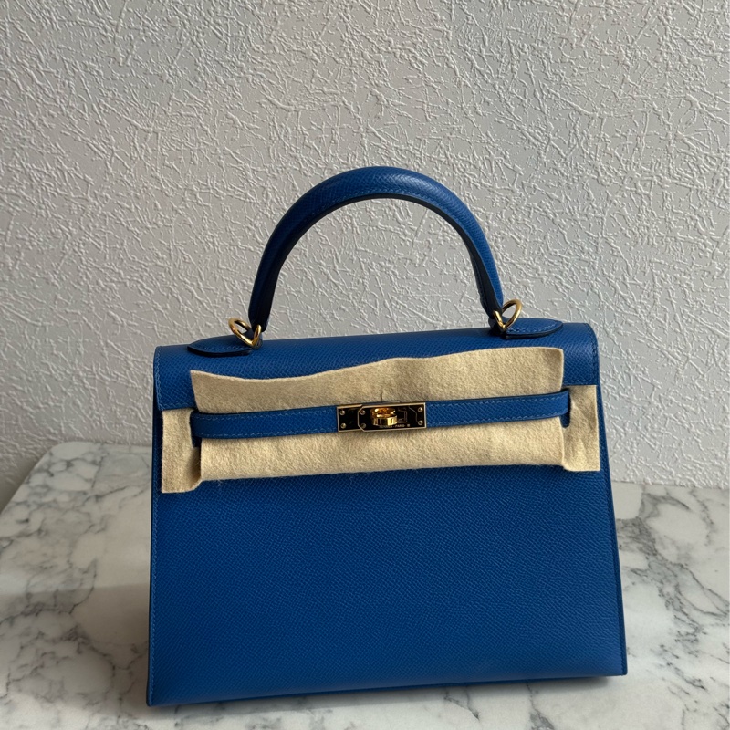 Hermes 71法國藍金釦kelly25 最搶手25尺寸✨✨-0