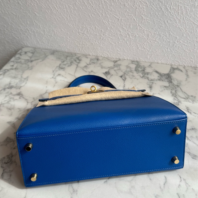 Hermes 71法國藍金釦kelly25 最搶手25尺寸✨✨-4