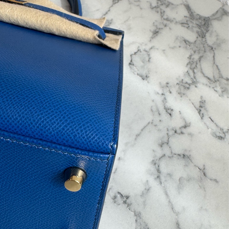 Hermes 71法國藍金釦kelly25 最搶手25尺寸✨✨-6