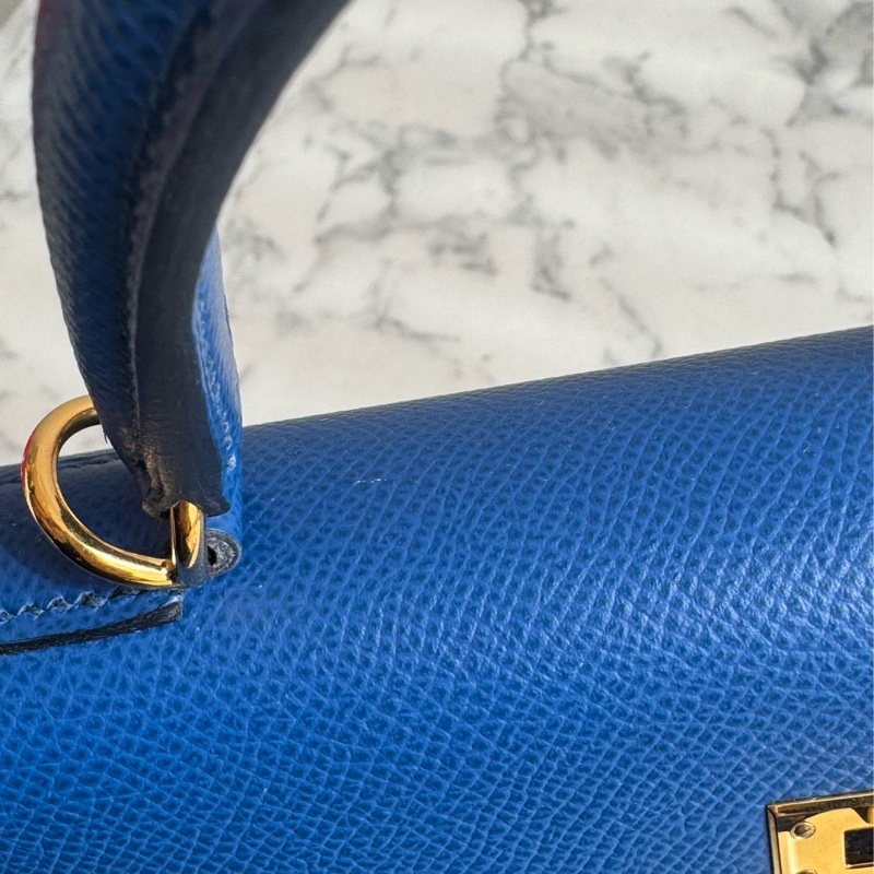 Hermes 71法國藍金釦kelly25 最搶手25尺寸✨✨-14