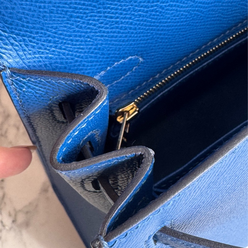 Hermes 71法國藍金釦kelly25 最搶手25尺寸✨✨-22