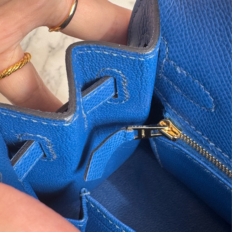 Hermes 71法國藍金釦kelly25 最搶手25尺寸✨✨-23