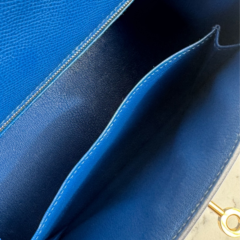 Hermes 71法國藍金釦kelly25 最搶手25尺寸✨✨-25