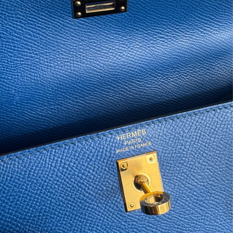 Hermes 71法國藍金釦kelly25 最搶手25尺寸✨✨-31