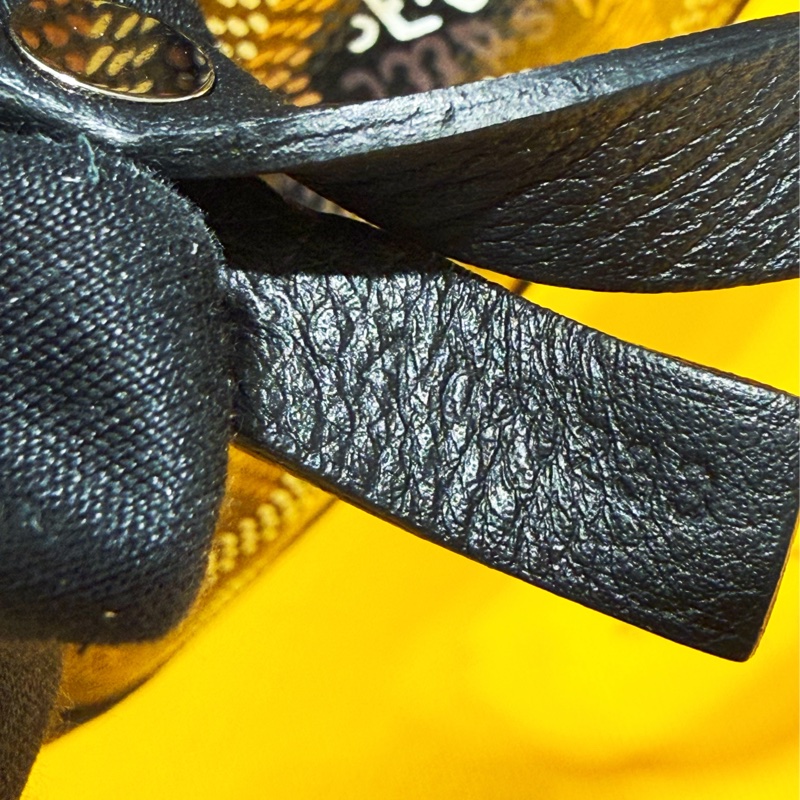 二手GOYARD黑色全皮雙面mini tote迷你托特購物包-5