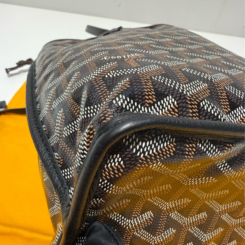 二手GOYARD黑色全皮雙面mini tote迷你托特購物包-14