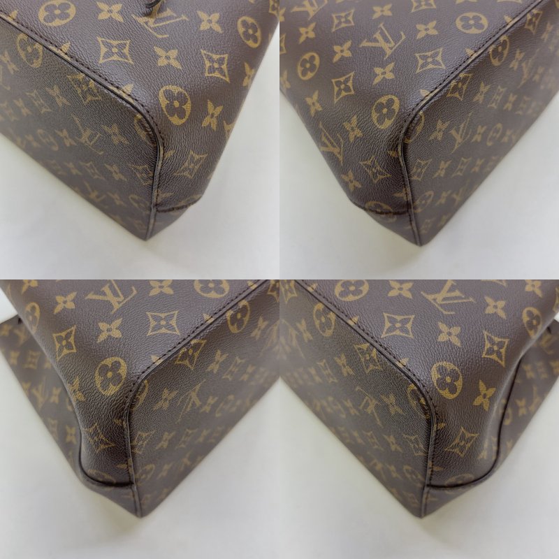 LV NeoNoe MM老花焦糖色水桶包-9