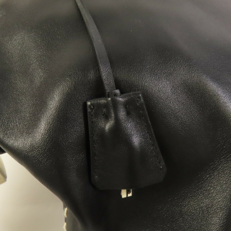 PRADA 牛皮皮革Handbag銀扣手挽袋-8