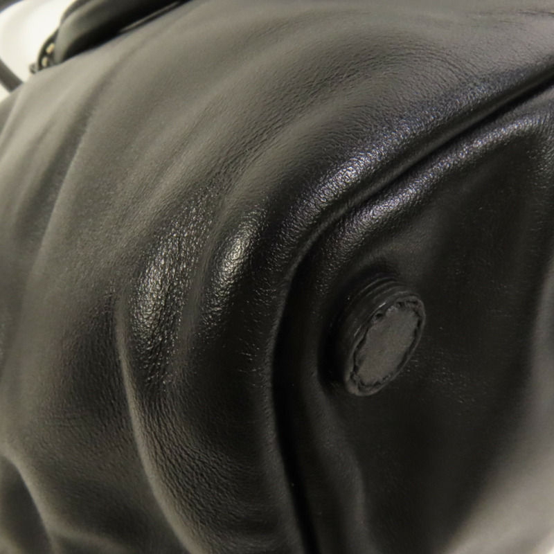 PRADA 牛皮皮革Handbag銀扣手挽袋-16