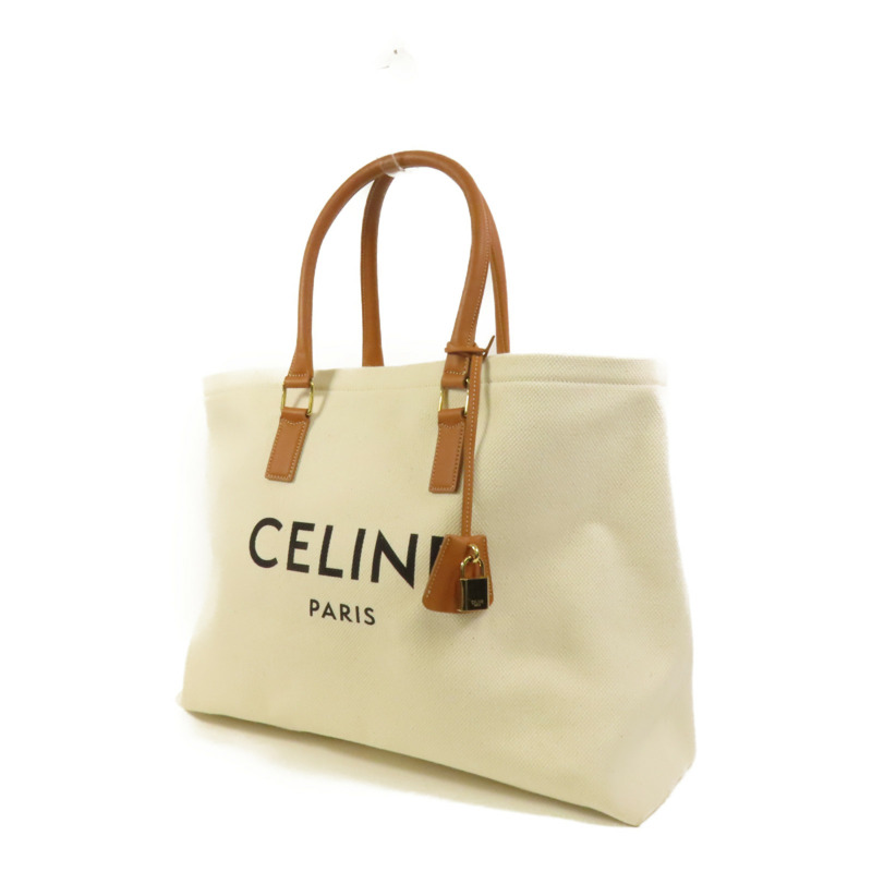 CELINE 帆布Tote Bag金扣手挽袋-2