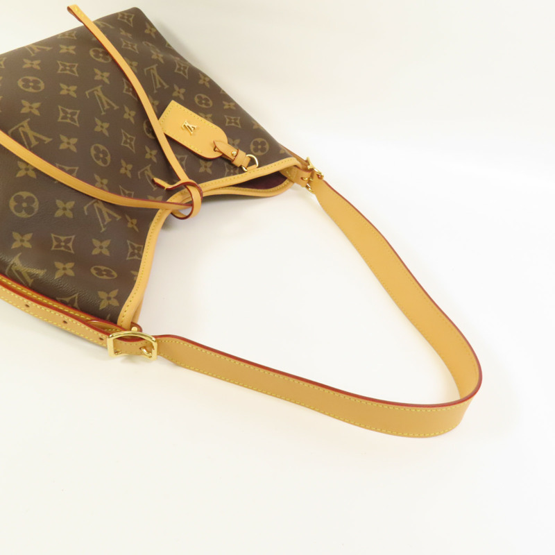 LOUIS VUITTON Monogram CarryAll PM金扣肩背袋-4