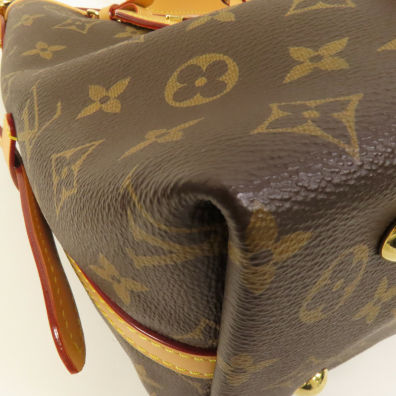 LOUIS VUITTON Monogram CarryAll PM金扣肩背袋-11