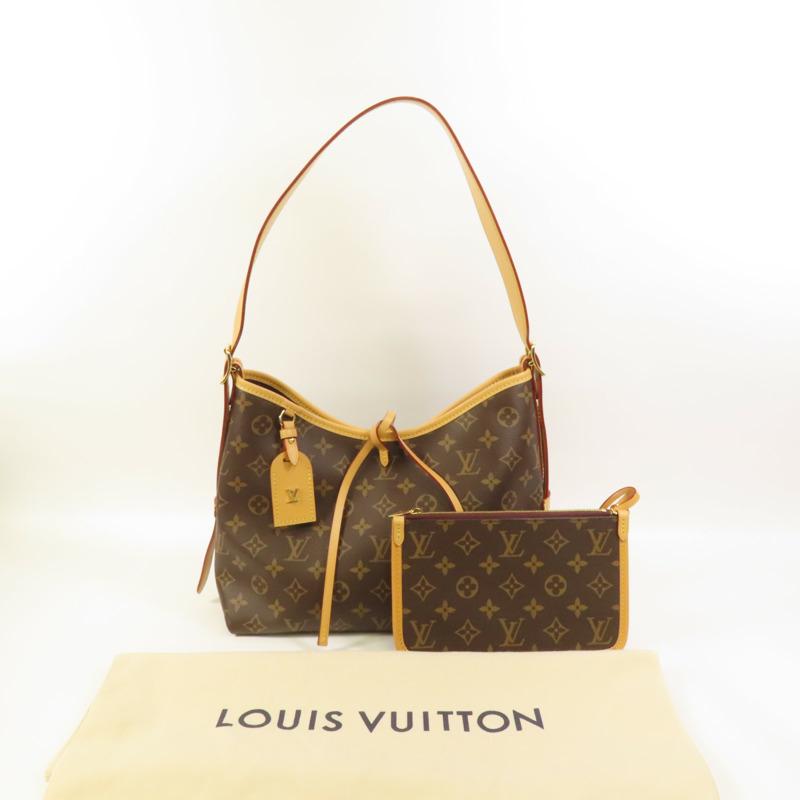 LOUIS VUITTON Monogram CarryAll PM金扣肩背袋-14