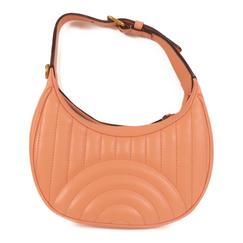 GUCCI 牛皮皮革GG Marmont Half Moon金扣手挽肩背兩用袋-1