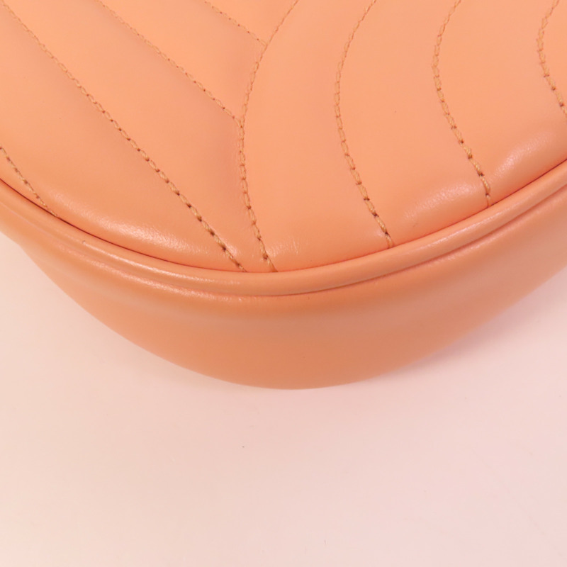 GUCCI 牛皮皮革GG Marmont Half Moon金扣手挽肩背兩用袋-10