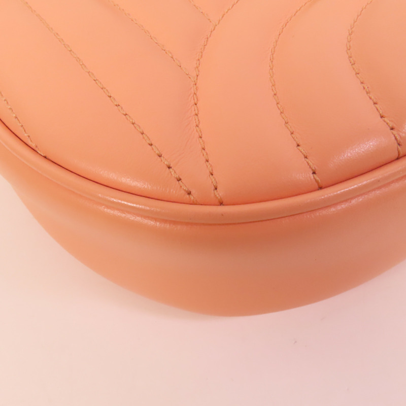 GUCCI 牛皮皮革GG Marmont Half Moon金扣手挽肩背兩用袋-12