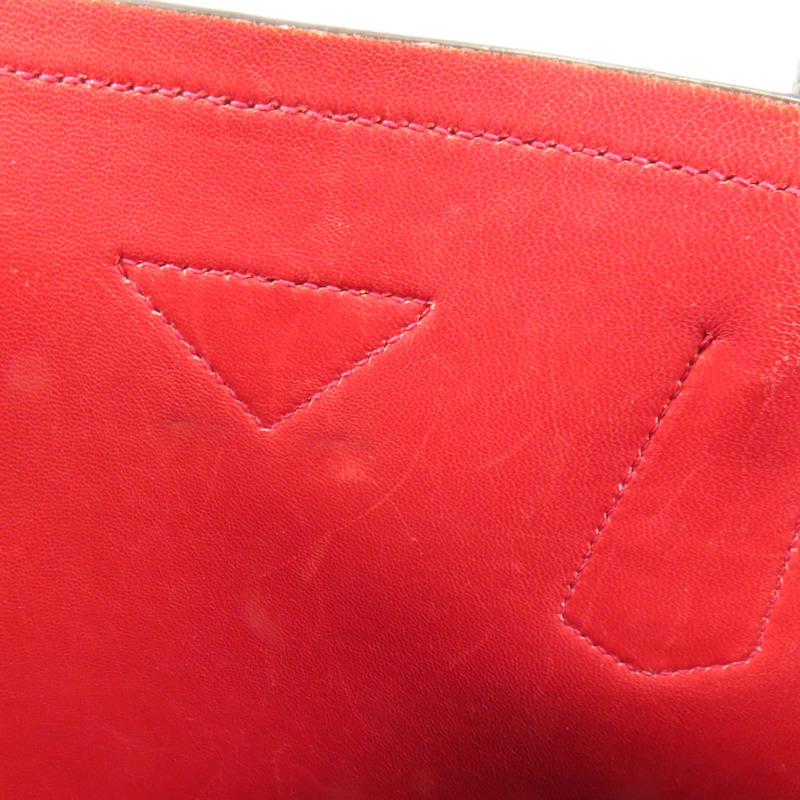 PRADA Saffiano皮革Handbag金扣手挽袋-14