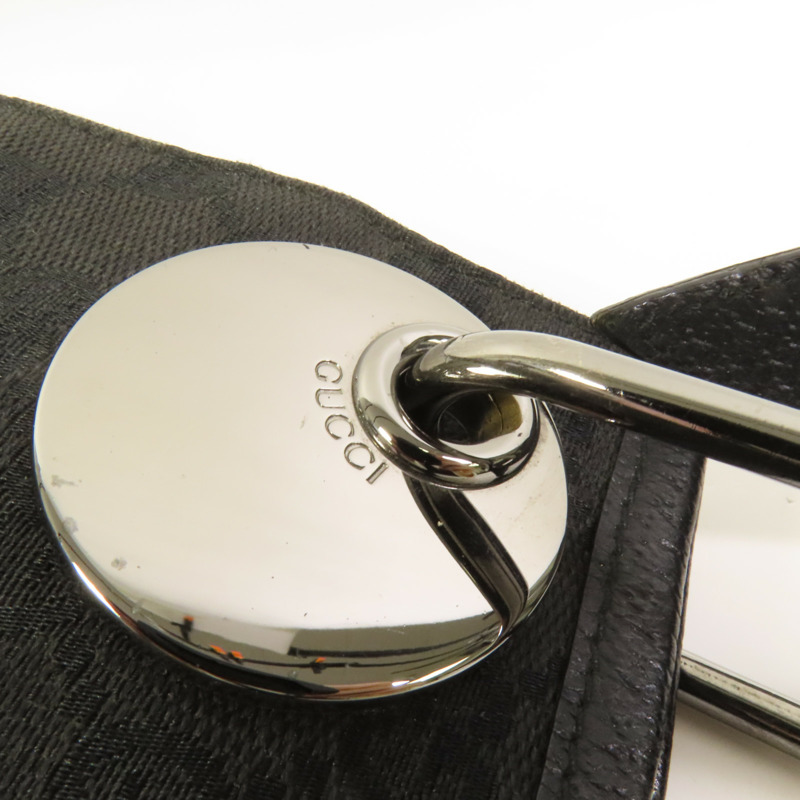 GUCCI 帆布Shoulder Bag銀扣肩背袋-5