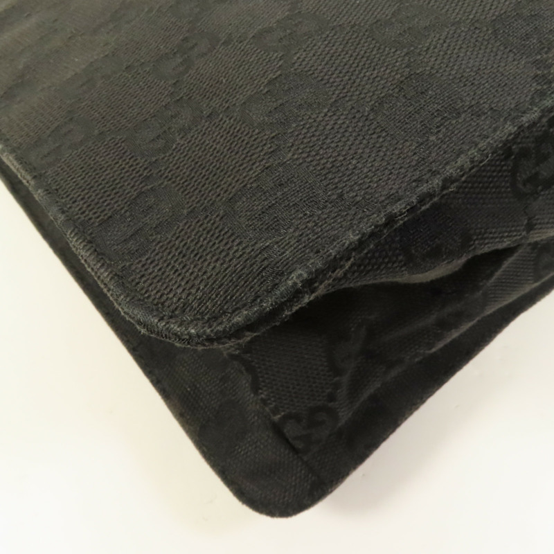 GUCCI 帆布Shoulder Bag銀扣肩背袋-10