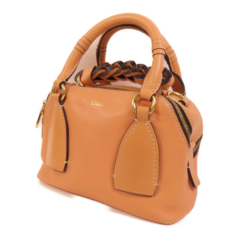 Chloe 牛皮皮革Small Daria Bag金扣手挽肩背兩用袋-2