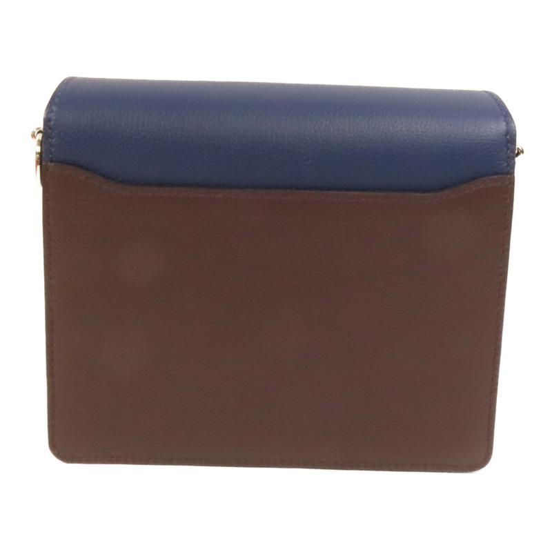 HERMES Evercolor皮革Mini Roulis銀扣肩背袋Rouge Sellier/Bleu Saphir-1
