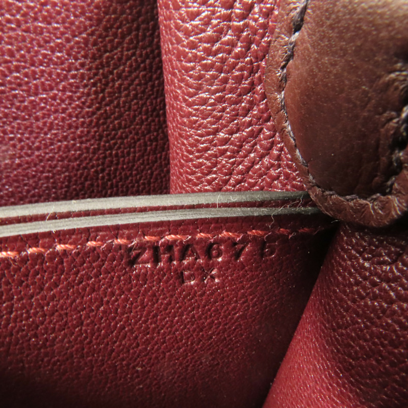 HERMES Evercolor皮革Mini Roulis銀扣肩背袋Rouge Sellier/Bleu Saphir-8