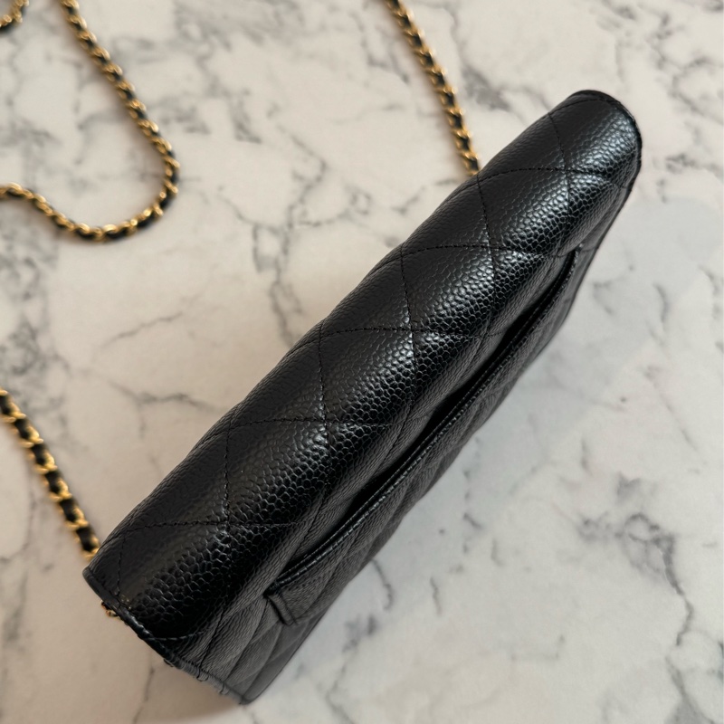 Chanel黑荔枝金雙C WOC 超經典🫶🫶-6