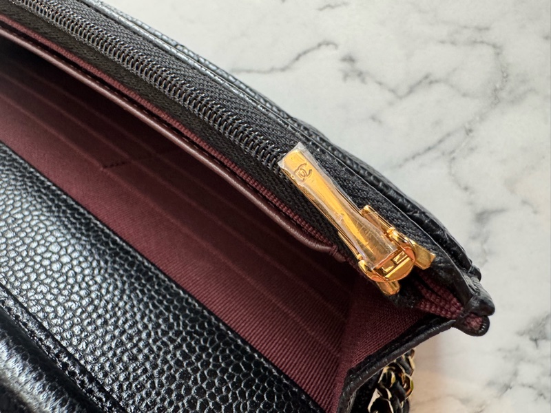 Chanel黑荔枝金雙C WOC 超經典🫶🫶-28