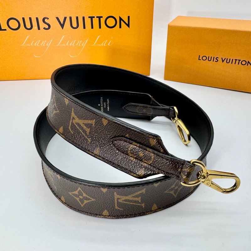 Louis Vuitton LV Monogram 黑色肩背帶-0