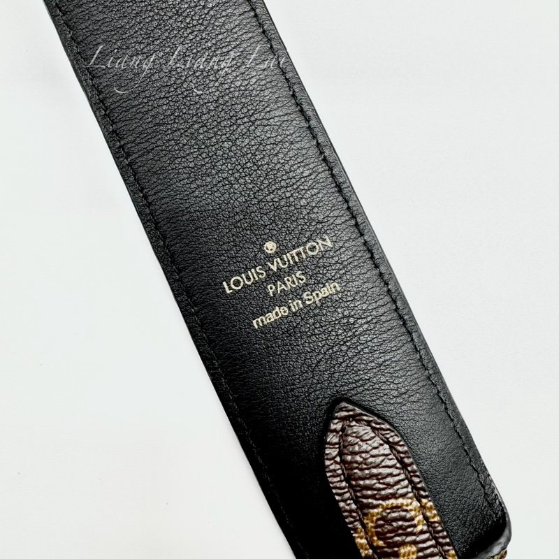 Louis Vuitton LV Monogram 黑色肩背帶-2