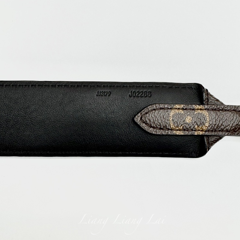 Louis Vuitton LV Monogram 黑色肩背帶-3
