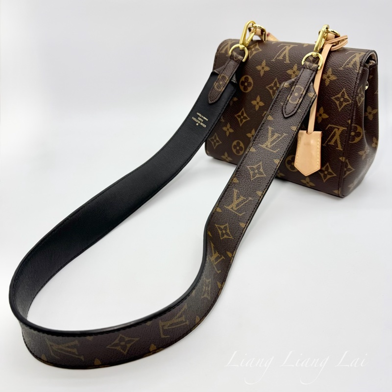 Louis Vuitton LV Monogram 黑色肩背帶-4