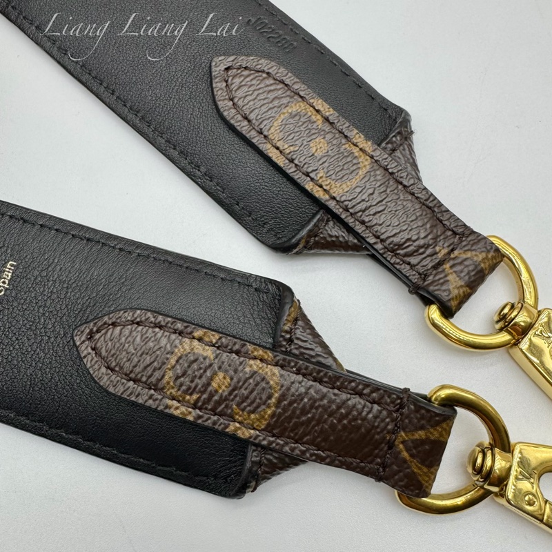 Louis Vuitton LV Monogram 黑色肩背帶-8