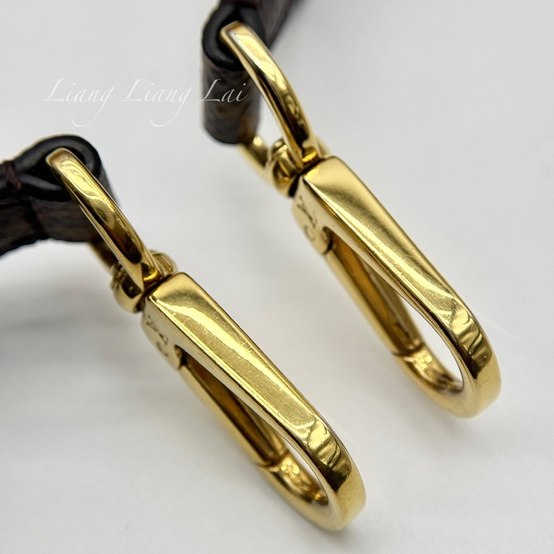 Louis Vuitton LV Monogram 黑色肩背帶-9