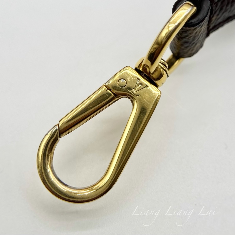 Louis Vuitton LV Monogram 黑色肩背帶-14