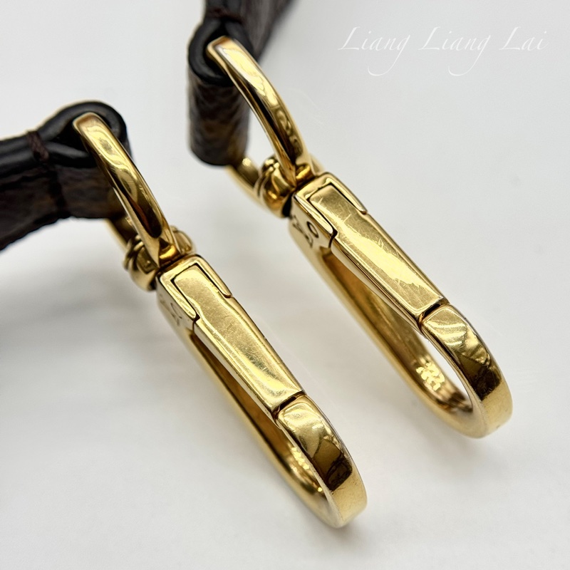 Louis Vuitton LV Monogram 黑色肩背帶-19