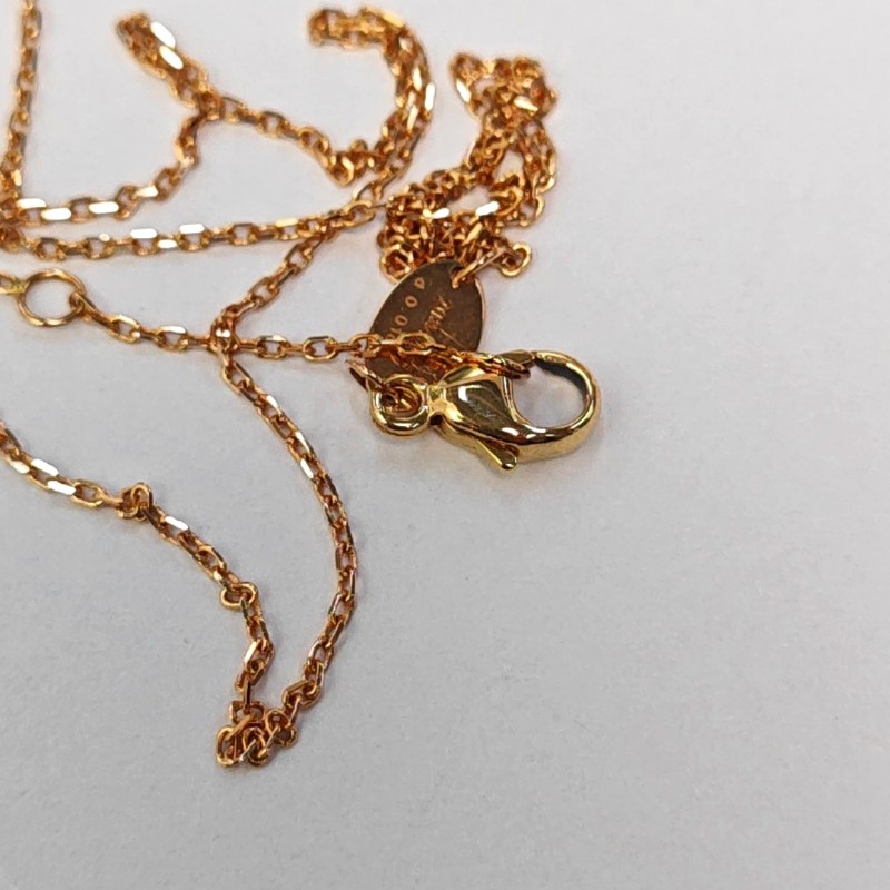 CHAUMET Jeux De Liens 玫瑰金色 18K玫瑰金珍珠母貝鑽石項鍊-2