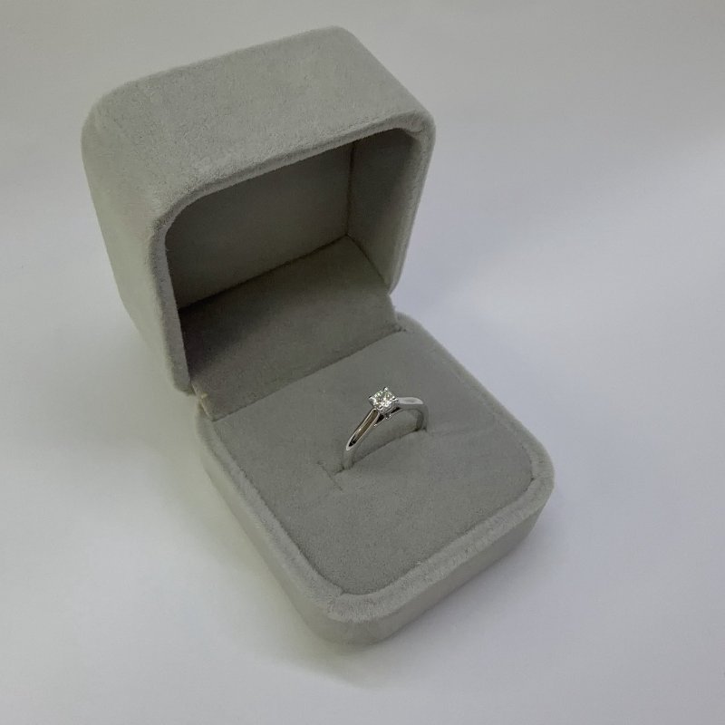 CARTIER 1895系列19分鉑金鑽戒-1