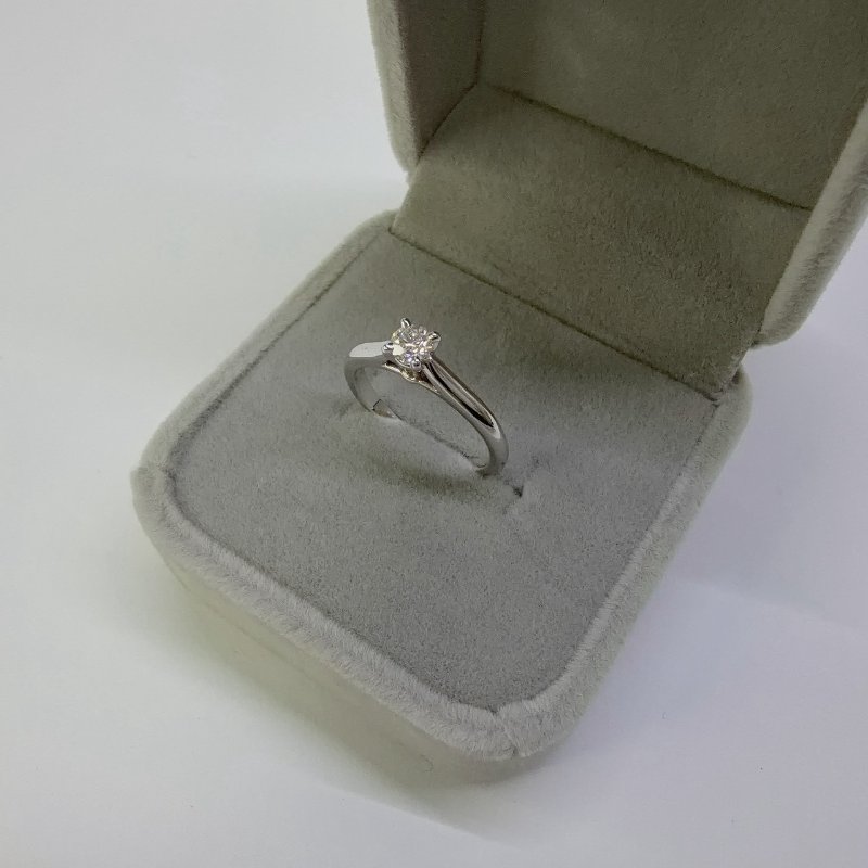 CARTIER 1895系列19分鉑金鑽戒-3