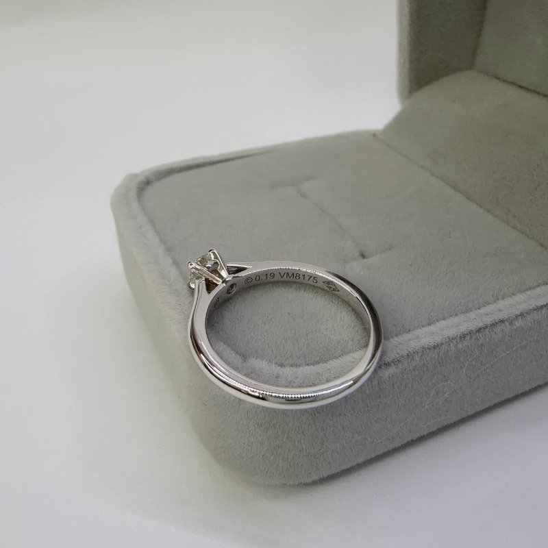 CARTIER 1895系列19分鉑金鑽戒-4