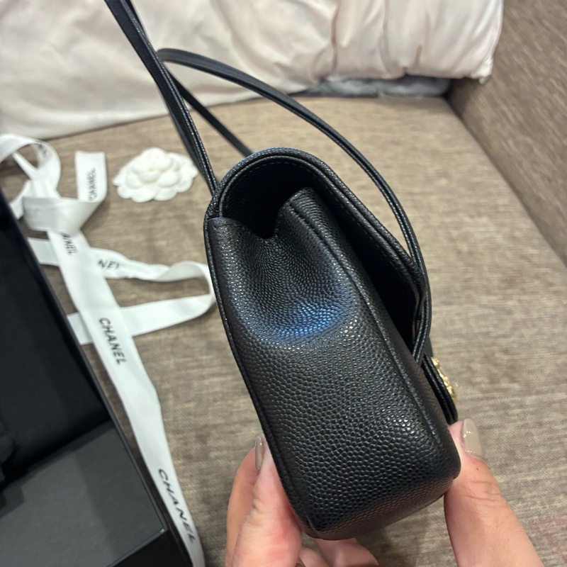 誰在找👀珍妮同款🔥香奈兒Chanel 26年最火26p包王 preppy coco小款 黑色 耐用皮革🇹🇼-4