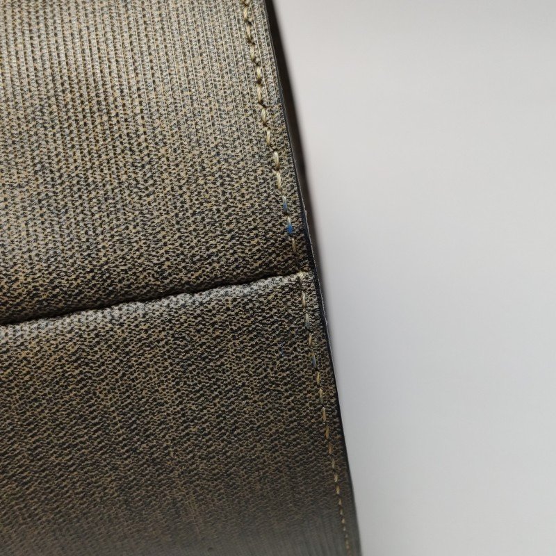 Fendi牛皮拼色雙F圓標logo單肩包斜挎包-12