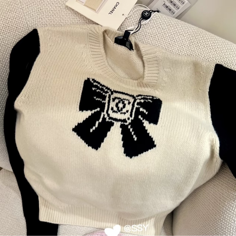 Chanel 25N 蝴蝶結毛衣-4