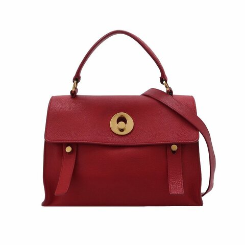 Saint Laurent MuseTwo牛皮純色金屬扣斜挎包單肩包