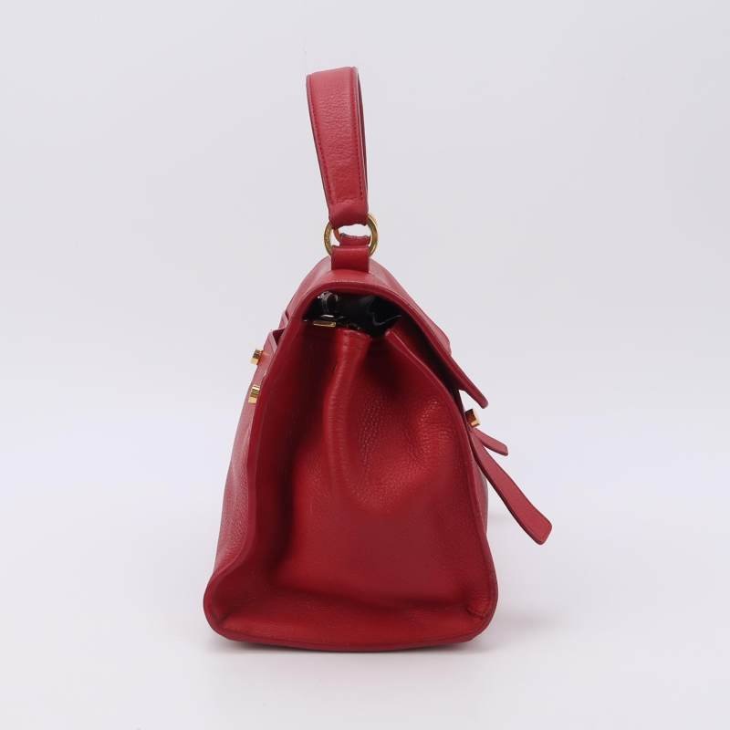 Saint Laurent MuseTwo牛皮純色金屬扣斜挎包單肩包-3