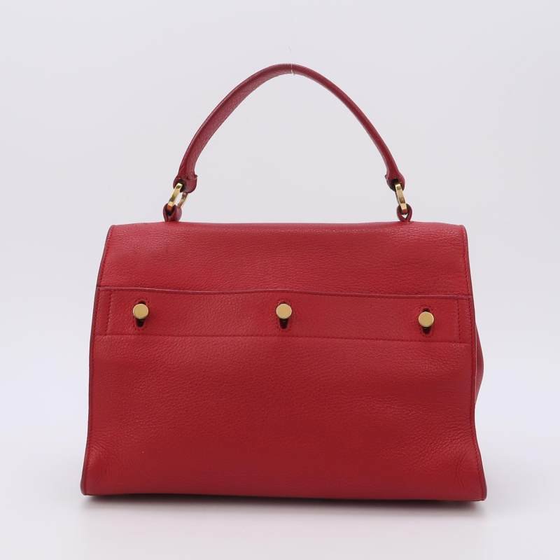 Saint Laurent MuseTwo牛皮純色金屬扣斜挎包單肩包-4