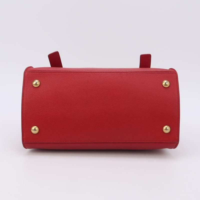 Saint Laurent MuseTwo牛皮純色金屬扣斜挎包單肩包-5